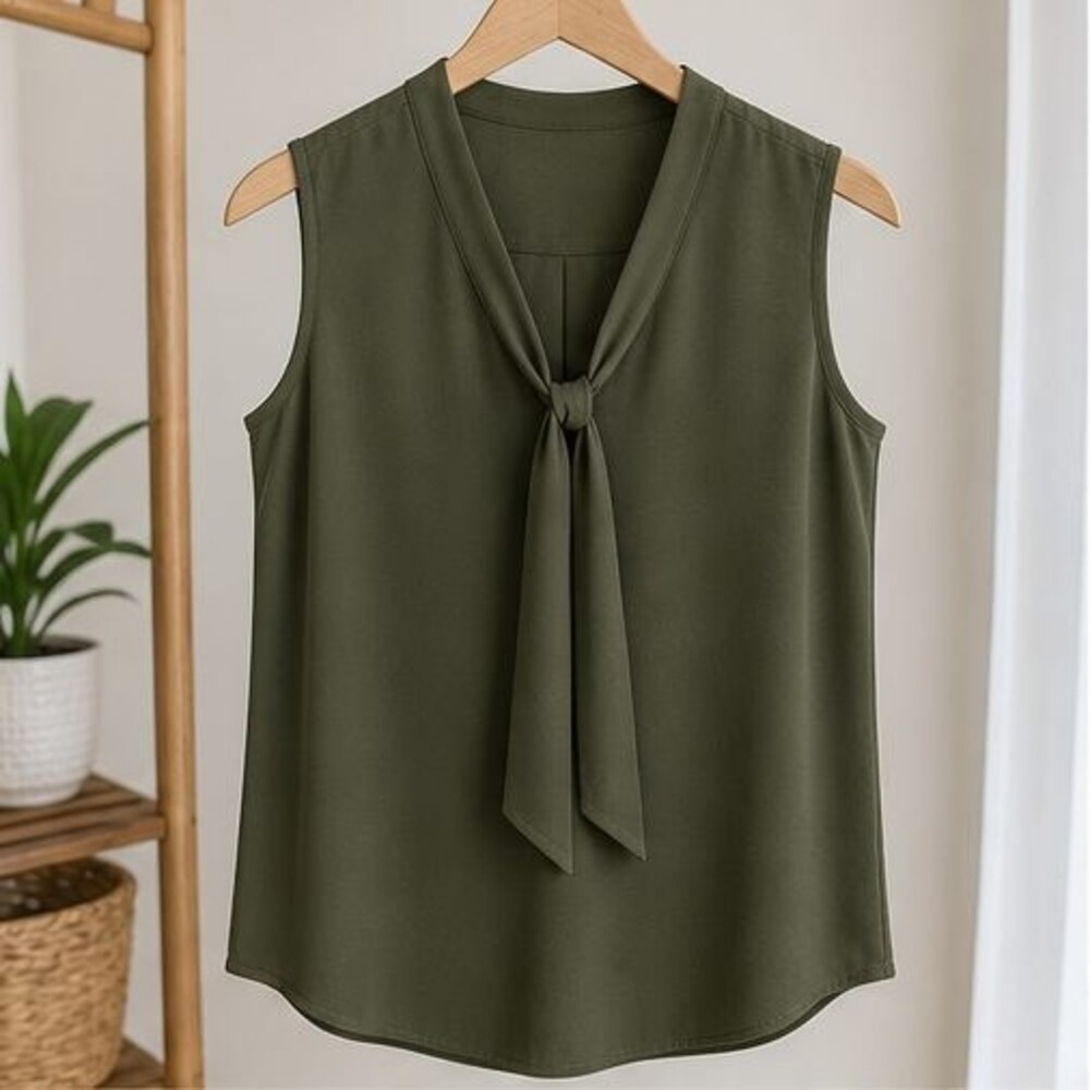 Olive Button Blouse